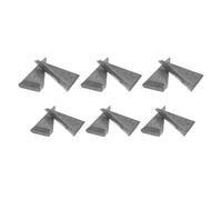 WOONEKY Lot de 20 Coins Métalliques pour Hache et Marteau, Triangles en Fer, Kit 10 Pièces Grand Modèle 10 Pièces Petit Modèle, Fixation Renforcée des Manches, Outil de Réparation et