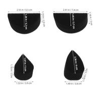 WOONEKY Lot de 20 éponges de maquillage haute densité pour adultes, pour travaux artistiques et peintures corporelles, noires