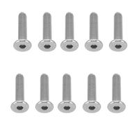 WOONEKY Lot de 20 Vis de Fixation M8X35 à Tête Hexagonale Creuse pour Arbre à Chat Boulons de Connexion Robustes en Métal Pièces de Rechange pour Support D’Escalade et Griffoir