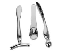 WOONEKY Lot de 3 Bâtonnets de Massage Oculaire en Métal Multifonctionnels, Applicateurs Crème Contour des Yeux Compacts, Rouleaux Massage Facial Portables pour Soin Peau Délicate