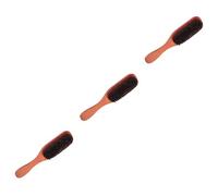 WOONEKY Lot De 3 Brosses À Cheveux Pour Cheveux Bouclés Et Épais Poils Ronds Manche En Bois Peigne De Coiffure