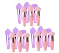 WOONEKY Lot De 3 Éponges De Maquillage Souples Outils Cosmétiques Fond De Teint Brosse Et Sèche 6 Pièces X 3