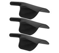 WOONEKY Lot De 3 Masques Pour Cheveux Protection Pour Visage Protection Pour Coiffeur Protection Contre La Laque Protection Pour Front Protection En Plastique Noir