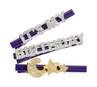 WOONEKY Lot de 3 Pinces à Cheveux Étoilées pour Anniversaire et Fêtes Élégantes Accessoires Coiffure Femmes