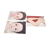 WOONEKY Lot de 3 Planches d'Entraînement au Maquillage du Visage Réutilisables et Lavables Modèles Colorés Réalistes pour Pratique Artistique Peinture Corporelle Visage Festivals et