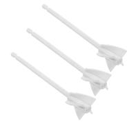 WOONEKY Lot de 3 Spatules Mélangeuses Blanches en Plastique Robuste pour Résine Époxy Peinture et Coulis Outils Réutilisables pour Projets de Résine et Mélangeur Accessoire Polyvalent