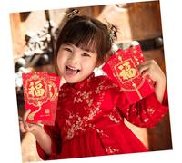 WOONEKY Lot De 36 Enveloppes Rouges Chinoises Pour Le Festival Du Printemps Pochette Pour Argent Du Nouvel An Chinois Pochette Rouge Chinoise