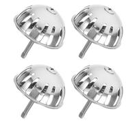 WOONEKY Lot de 4 Bouchons de Crépine en Acier Inoxydable pour Urinoirs Couvercle D’Entonnoir Anti-Odeurs et Anti-Obstruction Filtre de Bonde pour Sanitaires Publics et Salles de Bain