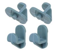 WOONEKY Lot de 4 Clips D’Étagère Universels en Plastique Bleu Ciel pour Réfrigérateur et Congélateur Supports Robustes Compatibles Étagères Commerciales Fixation Sécurisée et Résistante