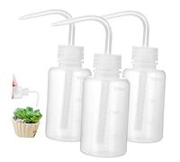 WOONEKY Lot De 4 Flacons De Lavage En Plastique Pour Petites Plantes Avec Graduations (3 X 4)