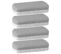 WOONEKY Lot de 4 Pierres Ponces Double Face en Mousse et Verre Exfoliant pour Pieds Coudes et Genoux Épurateur de Peau Rugueuse Pierre Réutilisable pour Pédicure et Élimination des