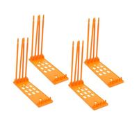 WOONEKY Lot De 4 pour Oiseaux Rangement Accessoires Anneaux Supports Organisateur Anneau pour Perroquet Support De Ferme Fournisseur Caille Pigeons