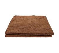WOONEKY Lot de 4 Tapis de Nidification en Fibre Naturelle pour Reptiles et Poulailler, Substrat Humidifiant 40x40 Cm, Coussins à Œufs pour Terrariums et Cages, Accès Facile pour Animaux de Compagnie