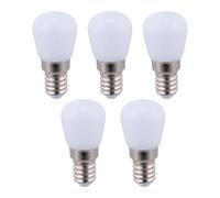 WOONEKY Lot de 5 Ampoules LED pour Réfrigérateur E14 3W Verre Céramique Laitonné 220V Éclairage Blanc Froid Culot Petit Pas Éclairage Uniforme 360°