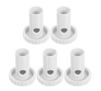 WOONEKY Lot de 5 Bouchons de Vidange en Plastique pour Réfrigérateur et Congélateur Bouchons à Vis Étanches Hauteur 4 CM Accessoires de Remplacement pour Entretien et Prévention des
