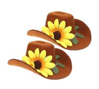 WOONEKY Lot De 5 Chapeaux Miniatures Mignons Décoratifs pour Bouteilles De Vin De Noël 2 Pièces X 5