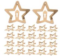 WOONEKY Lot de 50 Barrettes Étoiles en Métal Doré 3,2 Cm, Agrafes Cheveux Femme Élégantes Coiffures Quotidiennes, Fêtes, Mariage Solide et Antidérapant
