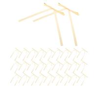 WOONEKY Lot de 50 Nœuds en Ruban, Mini Nœuds Préfabriqués pour Emballage Présent, Décoration Maison et Loisirs Créatifs, pour Fêtes, Anniversaires et Noël