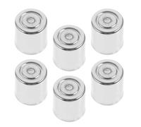 WOONEKY Lot de 6 Capuchons de Magnétron pour Micro-Ondes Accessoires Métalliques Gris Clair Petite Taille Ronde Pièces Détachées Universelles pour Remplacement et Réparation