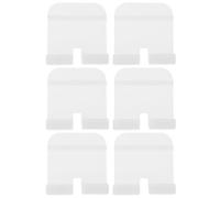WOONEKY Lot de 6 Clips de Fixation Blancs pour Cages à Hamsters et Petits Animaux Boucles Latérales Robustes en Plastique Anti-Fugue Accessoires Compatibles Cages en Fil Métallique