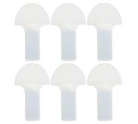 WOONEKY Lot de 6 Poignées Releveur pour Siège de Toilette, Accessoires Salle de Bain en Plastique, Outil de Levage Pratique pour Abattants Wc, Évite Contact Direct, Usage Hygiénique