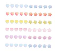 WOONEKY Lot De 60 Décorations Nail Art En Caoutchouc Multiformes, Accessoires De 10 Pièces, Patchs Souples Pour Déco Ongles Et Coques Téléphone Diy, Usage Créatif Multifonction, Kit Loisirs Créatifs