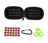 WOONEKY Lot De 7 Flacons À Bille en Verre Flacons De Parfum Rechargeables en Maille Double Face