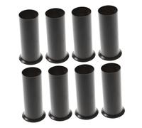WOONEKY Lot De 8 Manchons De Lustre Vintage En Métal Noir Pour Bougies Protection Anti-Goutte Pour Candélabres