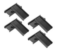 WOONEKY Lot de 8 Porte-étiquettes en Pvc Rigide Transparent, Supports Réutilisables pour Étagères de Bureau et Rangement, Étiquettes de Rayon Pratiques pour Organisation Domestique