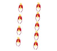 WOONEKY Lot De 9 Bandeaux Rouges Pour Enfants En Tissu Motif Thème Halloween Pour Bal Masqué Spectacle Sur Scène