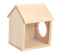WOONEKY Maison pour Hamster avec Plateforme Alimentation Transparente Cachette Sécurisée et Amovible Loft pour Cochon et Petit Animal Décoration de Cage Multifonctionnelle
