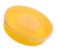 WOONEKY Mangeoire Ronde pour Abeilles Jaune Abreuvoir Durable pour Ruche avec Antidérapant Station Eau Sécurisée pour Apiculture Jardin