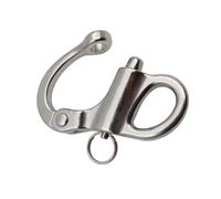 WOONEKY Manille INOX Fixe à Ressort à Œil à Dégagement Rapide Crochet Robuste pour Bateau Voile et Usage Marin