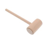 WOONEKY Marteau de Hêtre pour Bricolage Équilibré pour Cuir et Travail Du Poignée Confortable Outil Polyvalent pour Projets Artisanaux à Domicile