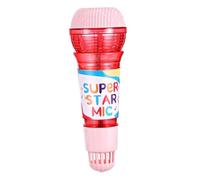 WOONEKY Microphone à Écho Compact Plastique Léger pour Garçon Fille sans Batterie Facile à Utiliser Accessoire de Chant et Thérapie Parole