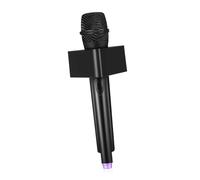 WOONEKY Microphone Prop et Portable avec Mic Flag Cube Réaliste pour Garçon Fille Accessoire Micro Faux pour Scène Karaoké et Jeux Dimitation