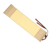 WOONEKY Mini Parchemin Mural Vintage Tissu Rétro pour Calligraphie et Peinture Suspendu Beige avec Détails Raffinés Décoration Murale Artistique Unique