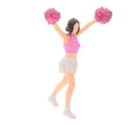 WOONEKY Miniature Cheerleader Doll Figurine for Micro Landscape Realistic Model for DIY Scenes and Desktop Decoration Collectible Home and Car Ornament with Investment Potential