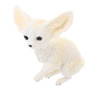 WOONEKY Modèle De Renard Fenna Modèle Animal Petit Renard Jouet Renard Figure Figurines d'animaux du Désert Décor Statues d'animaux en Céramique Figurines d'animaux Arctiques Figurines De