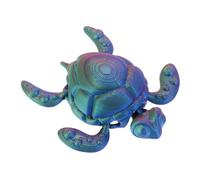 WOONEKY Modèle de Tortue imprimée en 3D Enfants Statue de Tortue de mer décor de Figures d'animaux réaliste Plastique