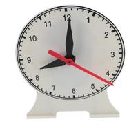 WOONEKY Modèle Horloge Pédagogique Trois Aiguilles Couleur Vive pour Apprentissage de Heure et Coordination Main-œil Classe Maison