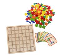 WOONEKY Montessori Bois Puzzle Tangram Blocs Géométriques Naturels pour Développement Tactile Reconnaissance Formes et Coordination Main Œil Garçon Fille Préscolaires