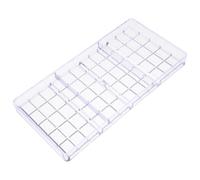 WOONEKY Moule à Chocolat en Plastique Rigide, Moule à Tablette 12 Compartiments, Facile à Utiliser pour Fabrication de Bonbons par Chocolatiers Professionnels