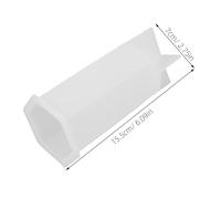 WOONEKY Moule Silicone Bougies Hexagonal Cône Résistant Haute Température pour DIY Cire Artisanale Cristal Style Résine
