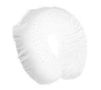 WOONEKY Oreiller Cervical Latex Naturel U Coussin de Soutien Ergonomique pour Cou et Épaules Fatigue Cervicale Voyage et Bureau sans Couleur Blanche