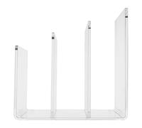 WOONEKY Organisateur de Documents Transparent Compartiments Acrylique Support Bureau Porte-Revue et Décoratif pour Maison et Bureau