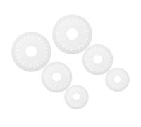 WOONEKY Outil de Fabrication de Rubans 6pcs en Plastique Blanc, Support Stable et Design Facile pour Débutants, pour Créer Nœuds de Cheveux et Boutonnières