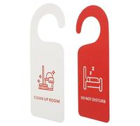 WOONEKY Panneau de Porte Hôtel Pvc Double Face Simple et Élégant Inscription Ne Pas Déranger, Facile à Suspendre et Résistant la Déformation pour Club ou Bar