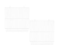 WOONEKY Panneaux de Séparation pour Cage D’Animaux 2 Pcs en Fer Renforcé Grillage Métallique Solide Séparateur pour Hamster Cobaye Lapin et Oiseaux pour Habitat Modulable et