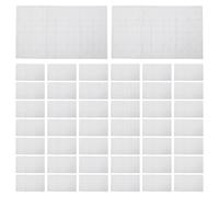 WOONEKY Papier de Riz Quadrillé Xuan Semi-brut 9 Cm 28 Cases 50 Feuilles pour Calligraphie Chinoise et Japonaise, Cahier D’entraînement au Pinceau pour Débutants, Support